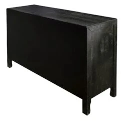 2-Door Carved Black Long Cabinet -Furniture Series Store 2 door carved black long cabinet 2