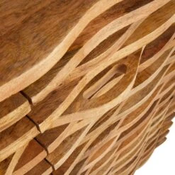 2-Door Wave Wood Carved Cabinet 11 2-Door Wave Wood Carved Cabinet -Furniture Series Store 2 door wave wood carved cabinet 3