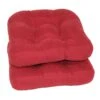 2-Pack Red Microsuede Chair Pads -Furniture Series Store 2 pack red microsuede chair pads