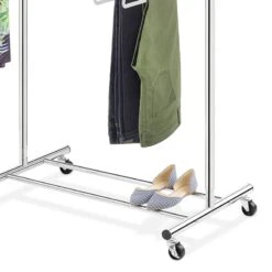 2-Rod Extendable Garment Rack -Furniture Series Store 2 rod extendable garment rack 3