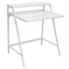 2-Tier Lola Desk, White -Furniture Series Store 2 tier lola desk white