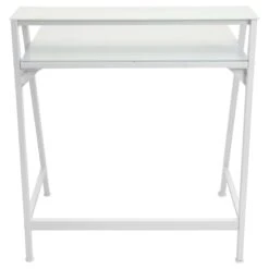 2-Tier Lola Desk, White -Furniture Series Store 2 tier lola desk white 4
