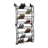 24-Pair Over The Door Shoe Organizer, Bronze