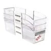 3-Piece Clear Narrow Home Storage Bin Set 1 3-Piece Clear Narrow Home Storage Bin Set -Furniture Series Store 3 piece clear narrow home storage bin set
