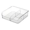 3-Section Clear Storage Bin, Large 2 3-Section Clear Storage Bin, Large -Furniture Series Store 3 section clear storage bin large