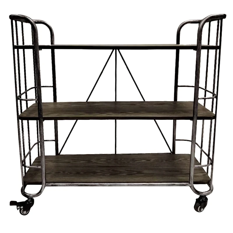 3-Tier French Country Shoe Rack, Silver 3 3-Tier French Country Shoe Rack, Silver