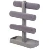 3-Tier Jewelry Bar, Grey -Furniture Series Store 3 tier jewelry bar grey