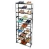 30-Pair Standing Shoe Rack, Bronze 2 30-Pair Standing Shoe Rack, Bronze -Furniture Series Store 30 pair standing shoe rack bronze