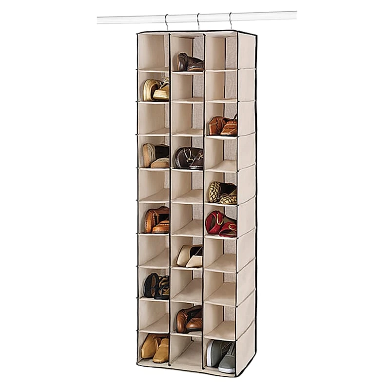 30-Section Hanging Shoe Shelves Organizer 3 30-Section Hanging Shoe Shelves Organizer