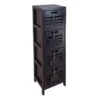 4-Drawer Grey Wooden Cabinet, Medium -Furniture Series Store 4 drawer grey wooden cabinet medium