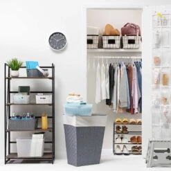 4-Tier Dakota Black & Brown Industrial Modern Bookshelf, 49" -Furniture Series Store 4 tier dakota black brown industrial modern bookshelf 49 5