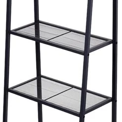 4-Tier Metal Rack, Grey -Furniture Series Store 4 tier metal rack grey 2