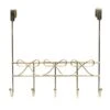 5-Hook Sophie Over The Door Hanger, French Gold 1 5-Hook Sophie Over The Door Hanger, French Gold -Furniture Series Store 5 hook sophie over the door hanger french gold