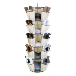 5-Tier Carousel Organizer, Brown -Furniture Series Store 5 tier carousel organizer brown 1