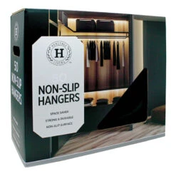 50-Pack Velvet Hanger, Black -Furniture Series Store 50 pack velvet hanger black 1