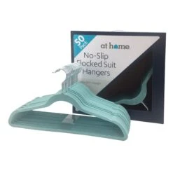 50-Pack Velvet Suit Hangers, Aquifer Blue -Furniture Series Store 50 pack velvet suit hangers aquifer blue 2