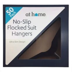 50-Pack Velvet Suit Hangers, Black -Furniture Series Store 50 pack velvet suit hangers black 1