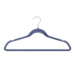 50-Pack Velvet Suit Hangers, Dark Blue