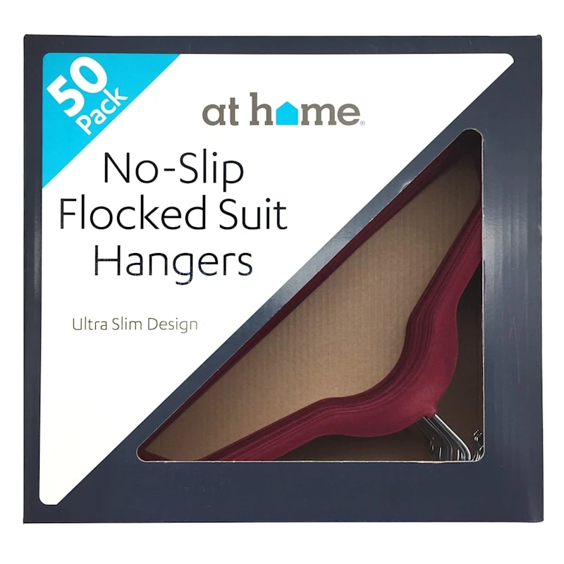 50-Pack Velvet Suit Hangers, Fuchsia 5 50-Pack Velvet Suit Hangers, Fuchsia - Image 3