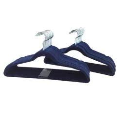 50-Pack Velvet Suit Hangers, Navy Blue -Furniture Series Store 50 pack velvet suit hangers navy blue 5