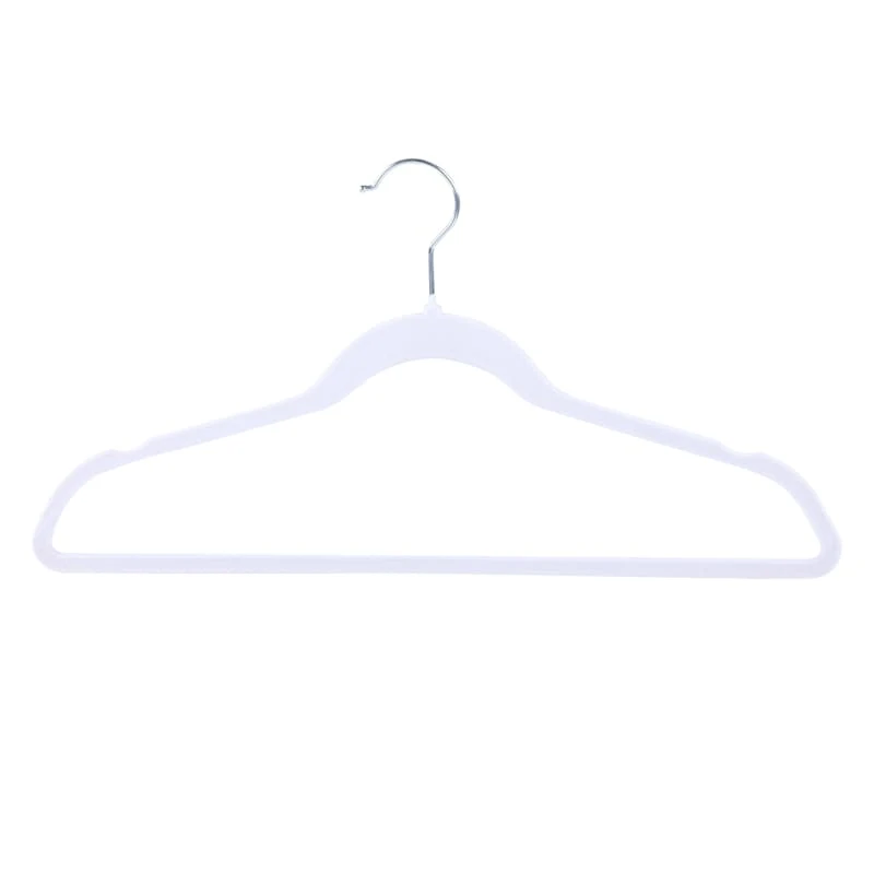 50-Pack Velvet Suit Hangers, Pearl White 3 50-Pack Velvet Suit Hangers, Pearl White
