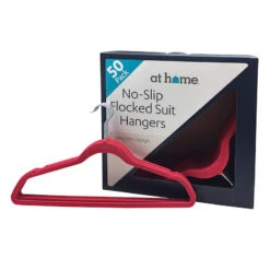 50-Pack Velvet Suit Hangers, Raspberry Red -Furniture Series Store 50 pack velvet suit hangers raspberry red 2