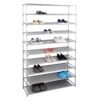 50-Pair Black Metal Shoe Rack 2 50-Pair Black Metal Shoe Rack -Furniture Series Store 50 pair black metal shoe rack