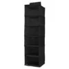 6-Shelf Hanging Sweater Organizer, Black -Furniture Series Store 6 shelf hanging sweater organizer black