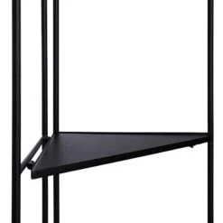 Alice Folding Corner Shelf, Black 10 Alice Folding Corner Shelf, Black -Furniture Series Store alice folding corner shelf black 3