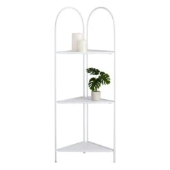 Alice Folding Corner Shelf, White 9 Alice Folding Corner Shelf, White -Furniture Series Store alice folding corner shelf white 2
