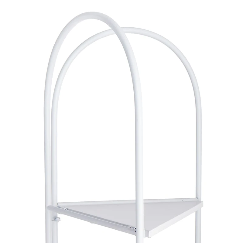 Alice Folding Corner Shelf, White 7 Alice Folding Corner Shelf, White - Image 5