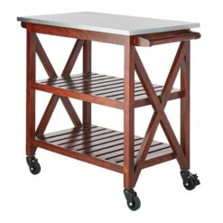Antwerp Wood Bar Cart With Metal Top And Towel Hooks 10 Antwerp Wood Bar Cart With Metal Top And Towel Hooks -Furniture Series Store antwerp wood bar cart with metal top and towel hooks 2