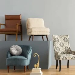 Aubrey Taupe Accent Chair -Furniture Series Store aubrey taupe accent chair 4