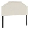 Belize Cream Nail Head Trim Queen Headboard -Furniture Series Store belize cream nail head trim queen headboard