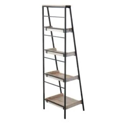 Black Metal Folding Rack With Wood Tray Layer -Furniture Series Store black metal folding rack with wood tray layer 2