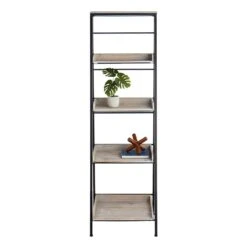 Black Metal Folding Rack With Wood Tray Layer -Furniture Series Store black metal folding rack with wood tray layer 5