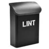 Black & White Metal Rectangle Lint Box -Furniture Series Store black white metal rectangle lint box