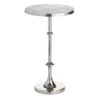 Calvin Silver Metal Accent Table, 22" 1 Calvin Silver Metal Accent Table, 22" -Furniture Series Store calvin silver metal accent table 22