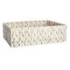 Chunky White Under The Bed Fabric Storage Basket, Large -Furniture Series Store chunky white under the bed fabric storage basket large