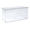 Clear Hinged Storage Bin, Medium -Furniture Series Store clear hinged storage bin medium