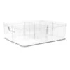Clear Storage Bin With Divider, Extra Large -Furniture Series Store clear storage bin with divider extra large