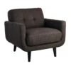 Crosby St Hadley Tufted Back Accent Chair, Charcoal Grey -Furniture Series Store crosby st hadley tufted back accent chair charcoal grey