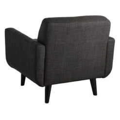 Crosby St Hadley Tufted Back Accent Chair, Charcoal Grey -Furniture Series Store crosby st hadley tufted back accent chair charcoal grey 2