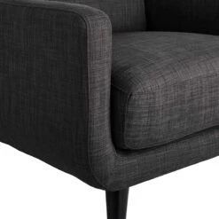 Crosby St Hadley Tufted Back Accent Chair, Charcoal Grey -Furniture Series Store crosby st hadley tufted back accent chair charcoal grey 4