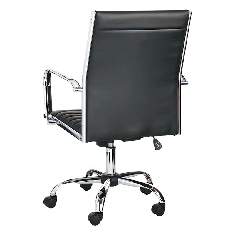 Crosby St Maxwell Adjustable Faux Leather Office Chair, Black 4 Crosby St Maxwell Adjustable Faux Leather Office Chair, Black - Image 2