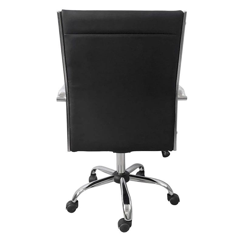 Crosby St Maxwell Adjustable Faux Leather Office Chair, Black 6 Crosby St Maxwell Adjustable Faux Leather Office Chair, Black - Image 4