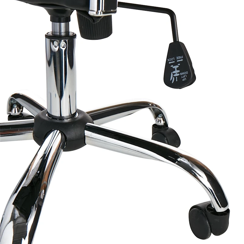 Crosby St Maxwell Adjustable Faux Leather Office Chair, Black 7 Crosby St Maxwell Adjustable Faux Leather Office Chair, Black - Image 5