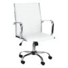 Crosby St Maxwell Adjustable Faux Leather Office Chair, White
