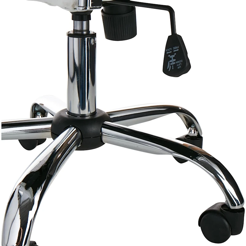 Crosby St Maxwell Adjustable Faux Leather Office Chair, White 7 Crosby St Maxwell Adjustable Faux Leather Office Chair, White - Image 5