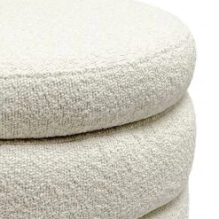 Crosby St Pax Cream Boucle Storage Ottoman -Furniture Series Store crosby st pax cream boucle storage ottoman 2